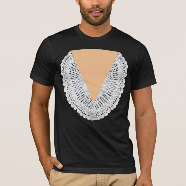 DomareJudys bedöma Robe (doily + nacke) T-shirt (Framsida)