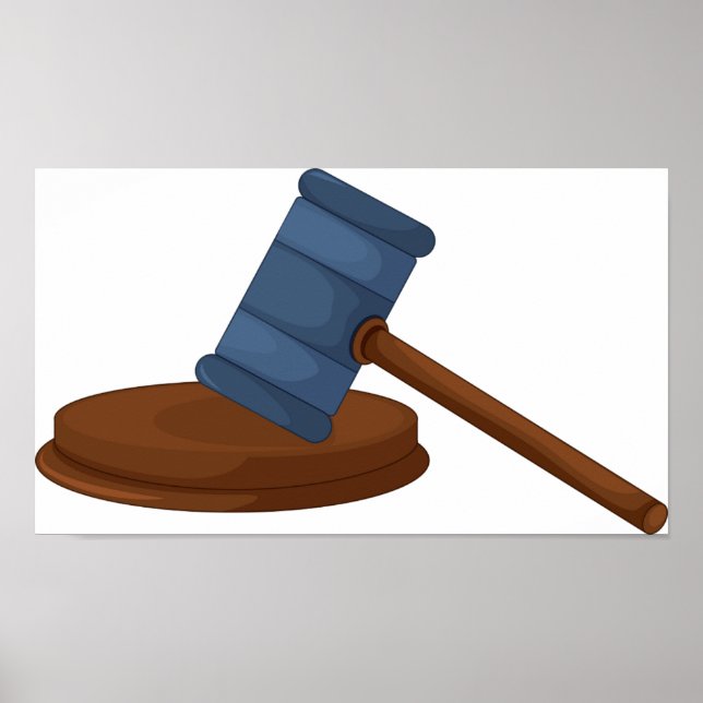 Domarens Gavel Affisch (Framsidan)