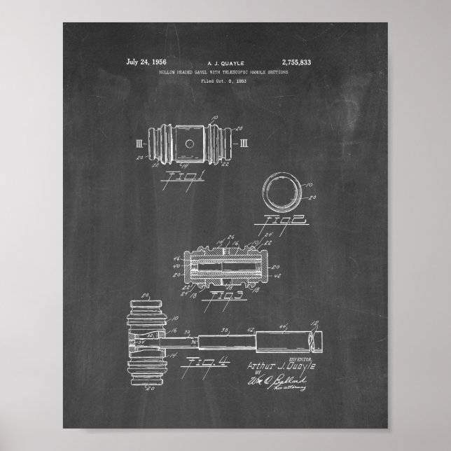Domarens Gavel Patent - Trollkort Poster (Framsidan)