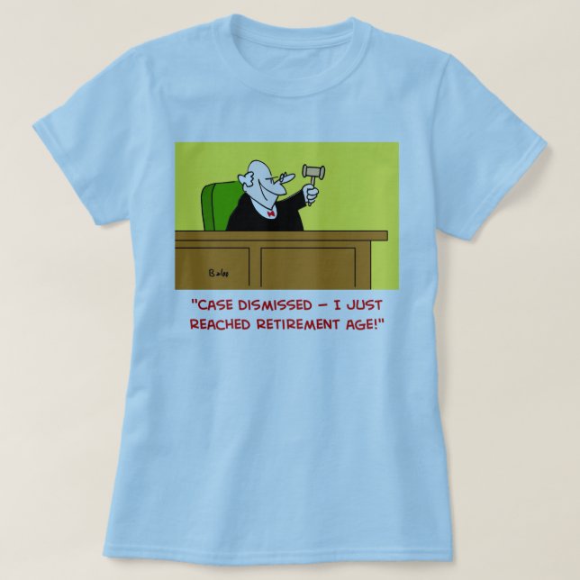 domarepensionsålder tee shirt (Design framsida)