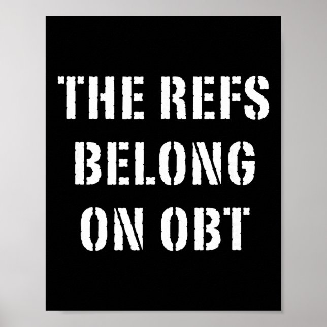 Domarna hör hemma på Obt - Orlando fotboll Poster (Framsidan)