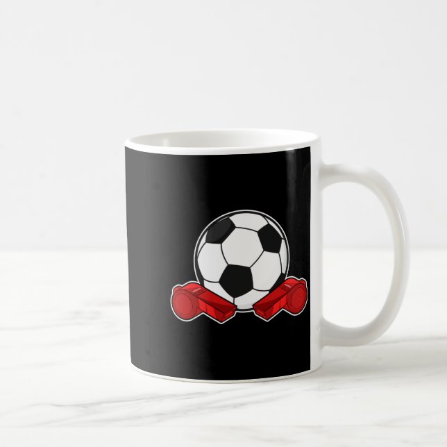 Domarvisselpipa Fotboll T Shirt  Kaffemugg (Höger)