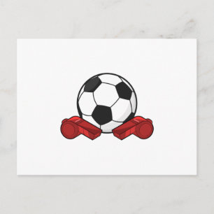 Domarvissla & Fotboll Vykort