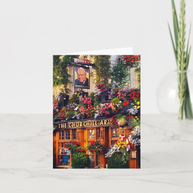 Domat hälsningskort från London-scenen Kort (Framsida)