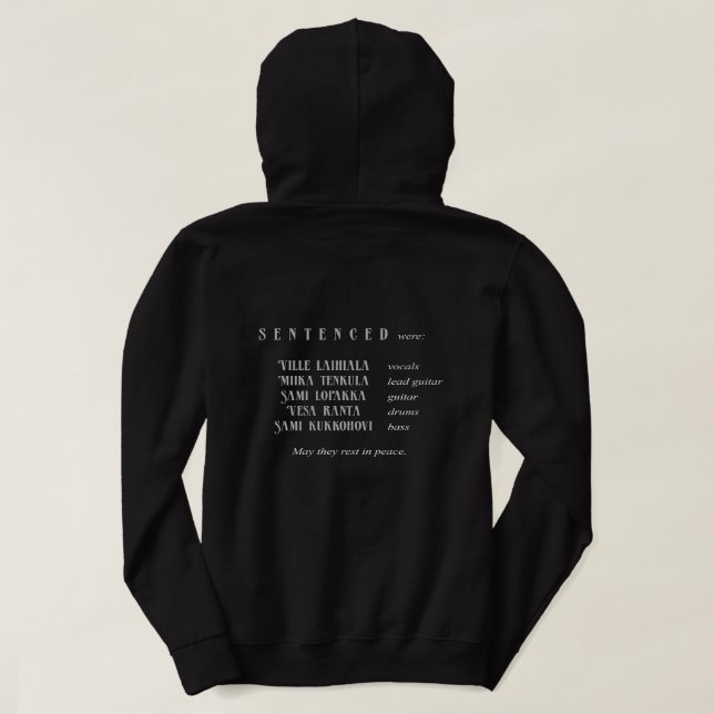 Dömd "De nordligaste mördarna" T Shirt (Design baksida)