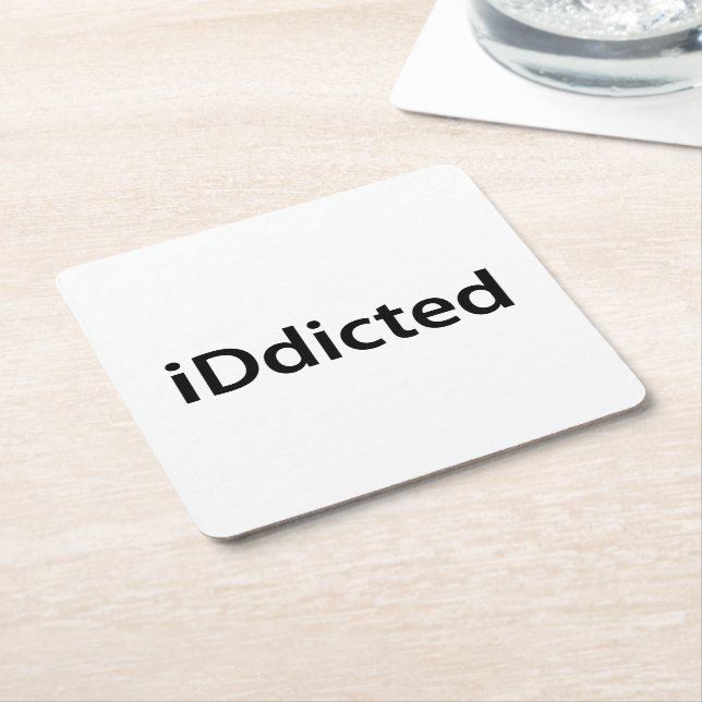 dömd underlägg papper kvadrat (Vinklad)