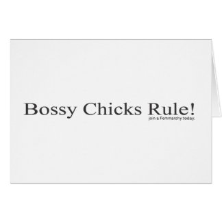 Domderas chickar härskar hälsningskort