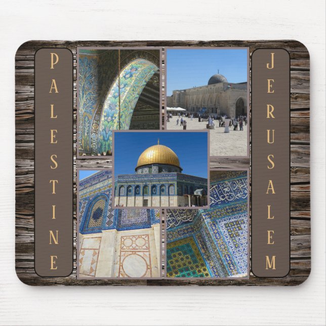 Dome av Palestina Jerusalem Mosques Dome från Sten Musmatta (Framsidan)