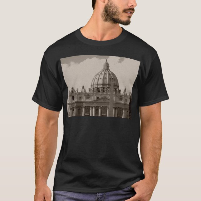 Dome of St Peters Basilica Rom T Shirt (Framsida)