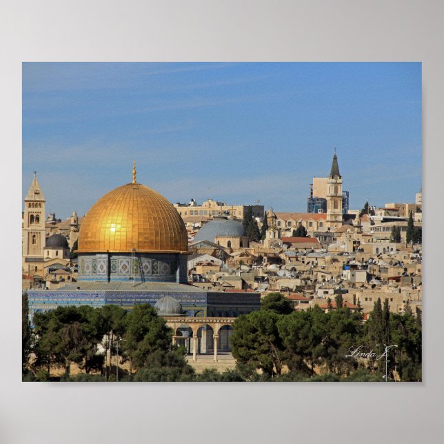 Dome of Sten i Israel-Kanvastrycket Poster (Framsidan)