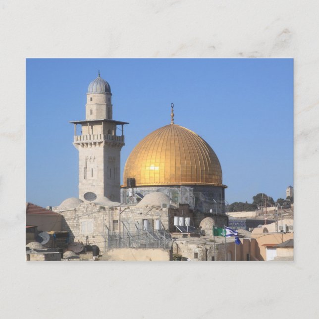 Dome of the Sten, Al Aqsa, Jerusalem Vykort (Framsida)
