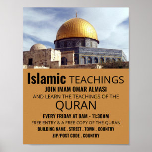 Dome of the Sten, Islamic Teaching Advertising Poster