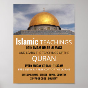 Dome of the Sten, Islamic Teaching Advertising Poster