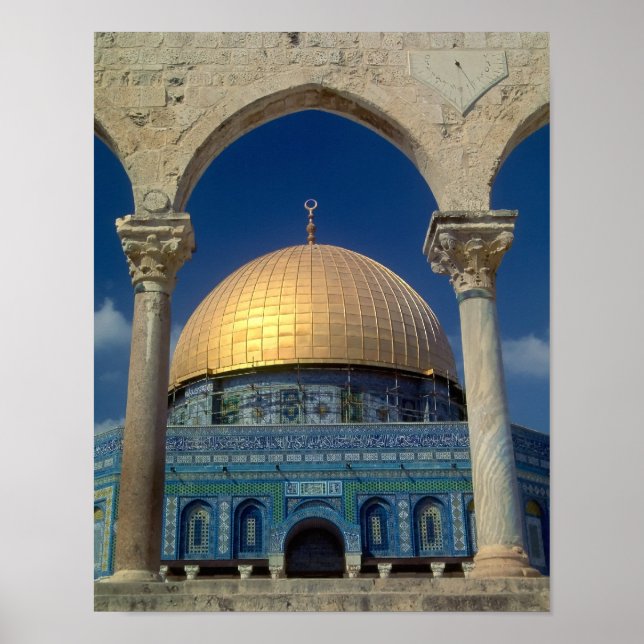 "Dome of the sten, Jerusalem" small poster (Framsidan)