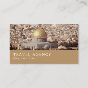 Dome of the Sten, Jerusalem, Travel Agent Visitkort