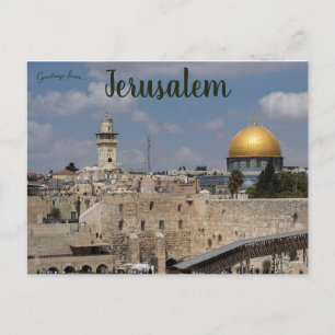 Dome of the Sten Jerusalem Vykort