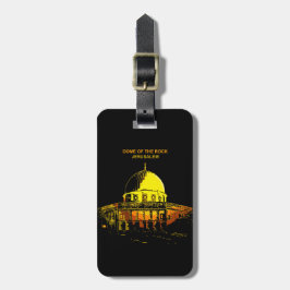 Dome of the Sten Jerusalem's Heartslag Luggage Tag Bagagebricka