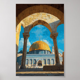 Dome of the Sten - Majestic Islamic Architecture A Poster