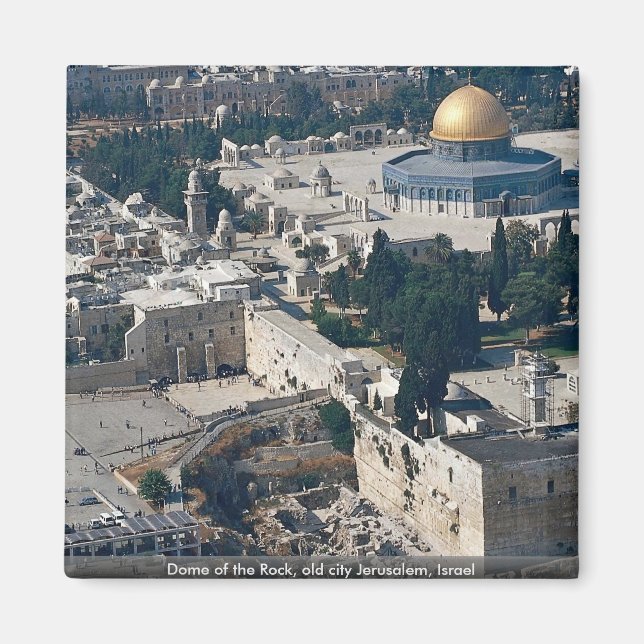 Dome of the Sten, old city Jerusalem, Israel Magnet (Framsidan)