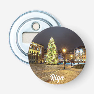 Dome Square med Julgran i Riga Flasköppnare
