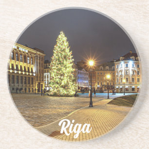Dome Square med Julgran i Riga Underlägg