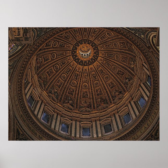 Dome to Heaven in St Peter's Basilica Poster (Framsidan)
