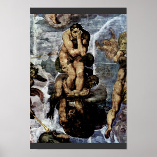 Domedagfrescoen på altareväggen av Sistien Poster