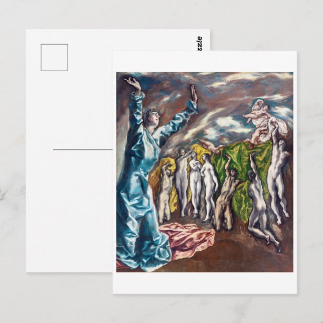 Domedagsvisionen | El Greco | Vykort (Fram/baksida)