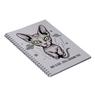 Domedollik Sphynx Katt i Rymd Konst Anteckningsbok