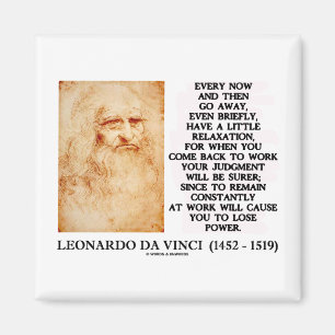 Domen för Leonardo Da Vinci avkopplingarbete Magnet