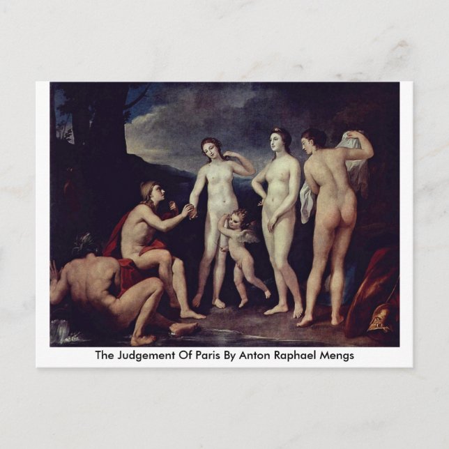 Domen i Paris av Anton Raphael Mengs Vykort (Framsida)