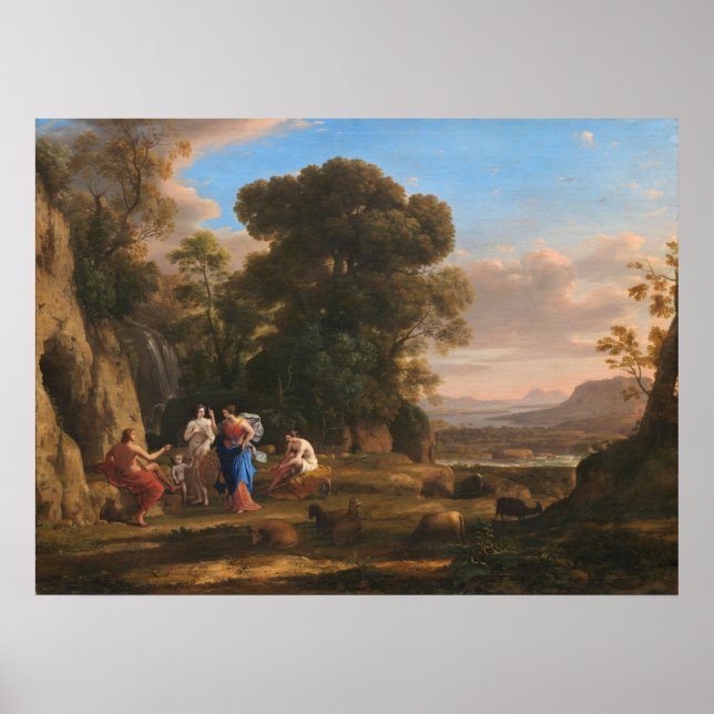 Domen i Paris - Claude Lorrain Fine Art Poster (Framsidan)