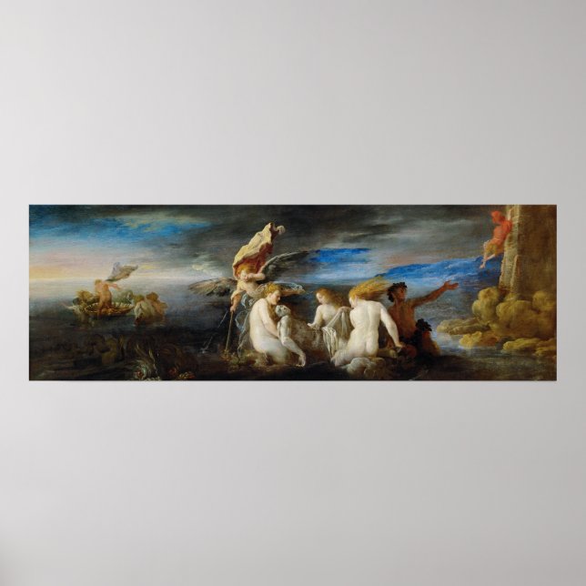 Domenico Fetti Hero Mourning, Dead Leander Poster (Framsidan)