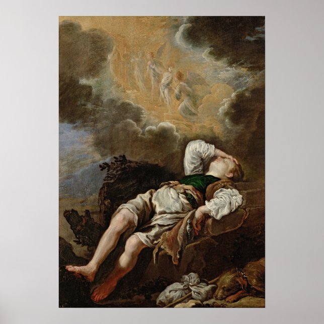 Domenico Fetti Jakobs Traum von der Himmelsleiter Poster (Framsidan)