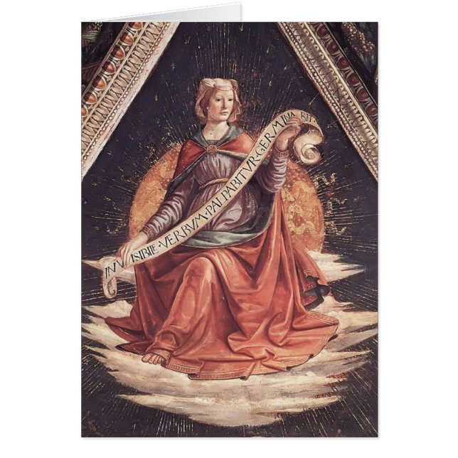 Domenico Ghirlandaio: En Sibyl Hälsningskort (Framsidan)