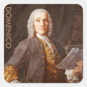 Domenico Scarlatti Fyrkantigt Klistermärke