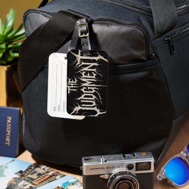 Domens bagagekod bagagebricka (Framsida & Baksida)