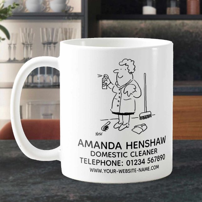 Domestic Cleaner Promotional Coffee Mugg (Skapare uppladdad)