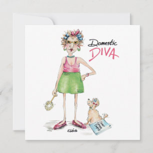 Domestic Diva måste göra sysslor eller spela kort? Kort