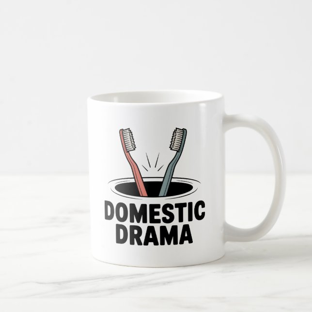 Domestic Drama | Relationship Chaos with Humor   Kaffemugg (Höger)