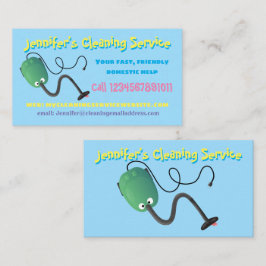 Domestic för dammsugare för tecknad visitkort