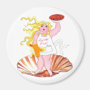 "Domestic Goddess" - Kissar kooken! Magnet