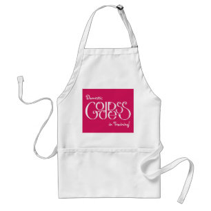 Domestic Gudinna in Training White Apron Förkläde