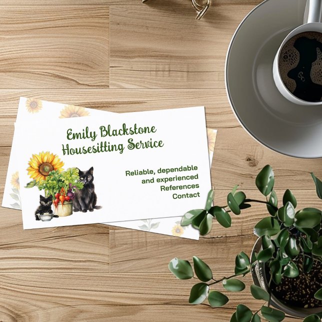 Domestic House Sitter Caregiver Visitkort (Skapare uppladdad)