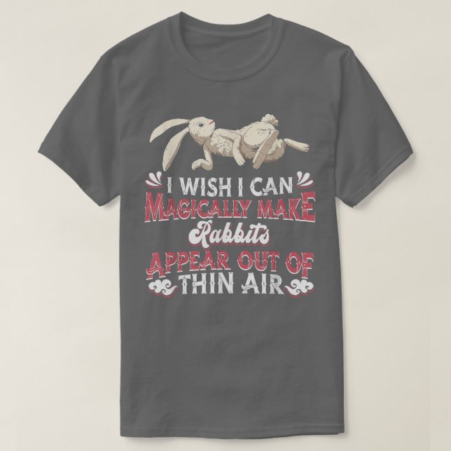 Domestic Magic Rabbit Animal Lagomorph Funny Pet  T Shirt (Design framsida)