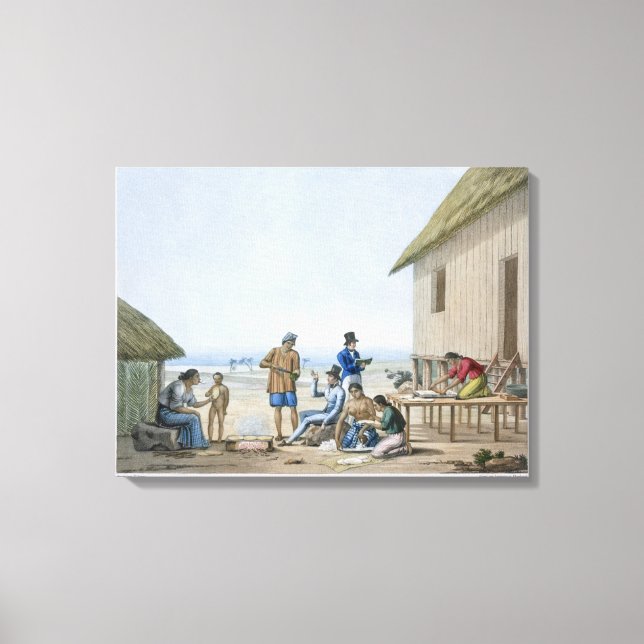 Domestic ockupation, Agagna, Guam, Filippinerna, f Canvastryck (Framsida)