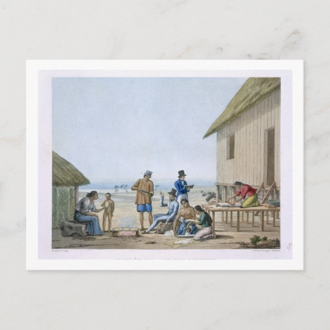 Domestic ockupation, Agagna, Guam, Filippinerna, f Vykort (Framsida)