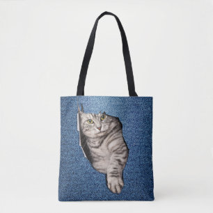Domestic Tabby- kitten Tygkasse