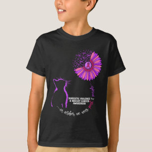 Domestic Våldet och bröstcancer Medvetenhet om can T Shirt