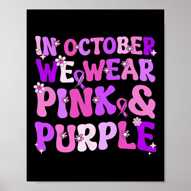 Domestic Våldet och bröstcancermedvetandehöjande m Poster (Framsidan)